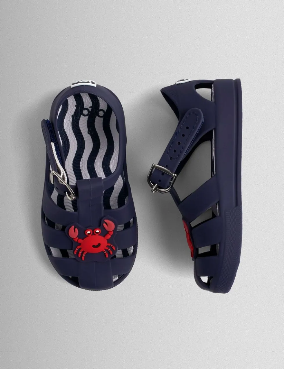 Kids' Crab Riptape Jelly Sandals (4 Small-11 Small)