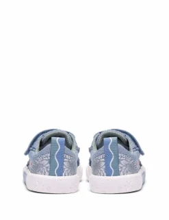 Kids' Denim Canvas Riptape Trainers (4 Small-6 ½ Small)