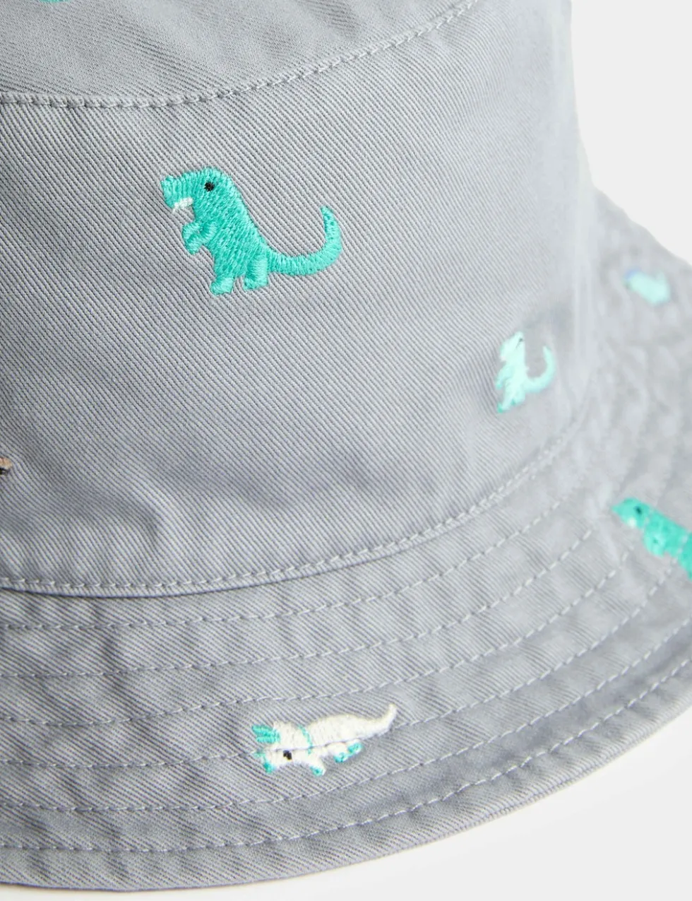 Kids' Embroidered Bucket Sun Hat (1-10 Yrs)