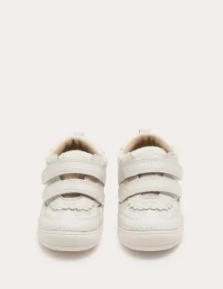 Kids' First Walker Leather Broderie Trainers (2 Small-5 Small)