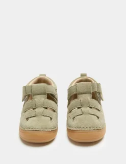 Kids' First Walker Suede Fisherman Sandals (2-5 Small)