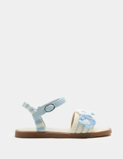 Kids' Floral Crochet Sandals (4 Small-2 Large)