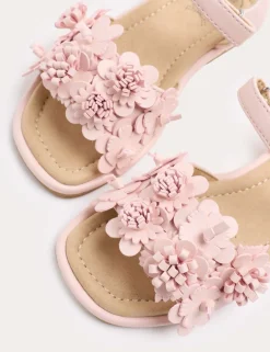 Kids Flower Strap Sandals (4 Small-2 Large)