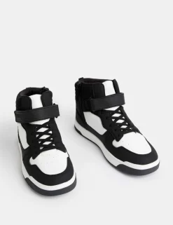 Kids' Freshfeet™ Riptape High Top Trainers (4 Small - 7 Large)