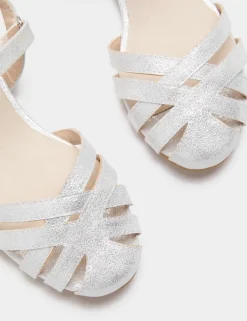 Kids' Glitter Sandals (4 Small-2 Large)