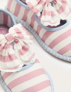 Kids' Heritage Stripe Ballet Shoes (4 Small-2 Large)