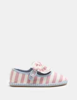Kids' Heritage Stripe Ballet Shoes (4 Small-2 Large)