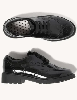 Kids' Leather Brogue School Shoes (13 Small - 7 Large)