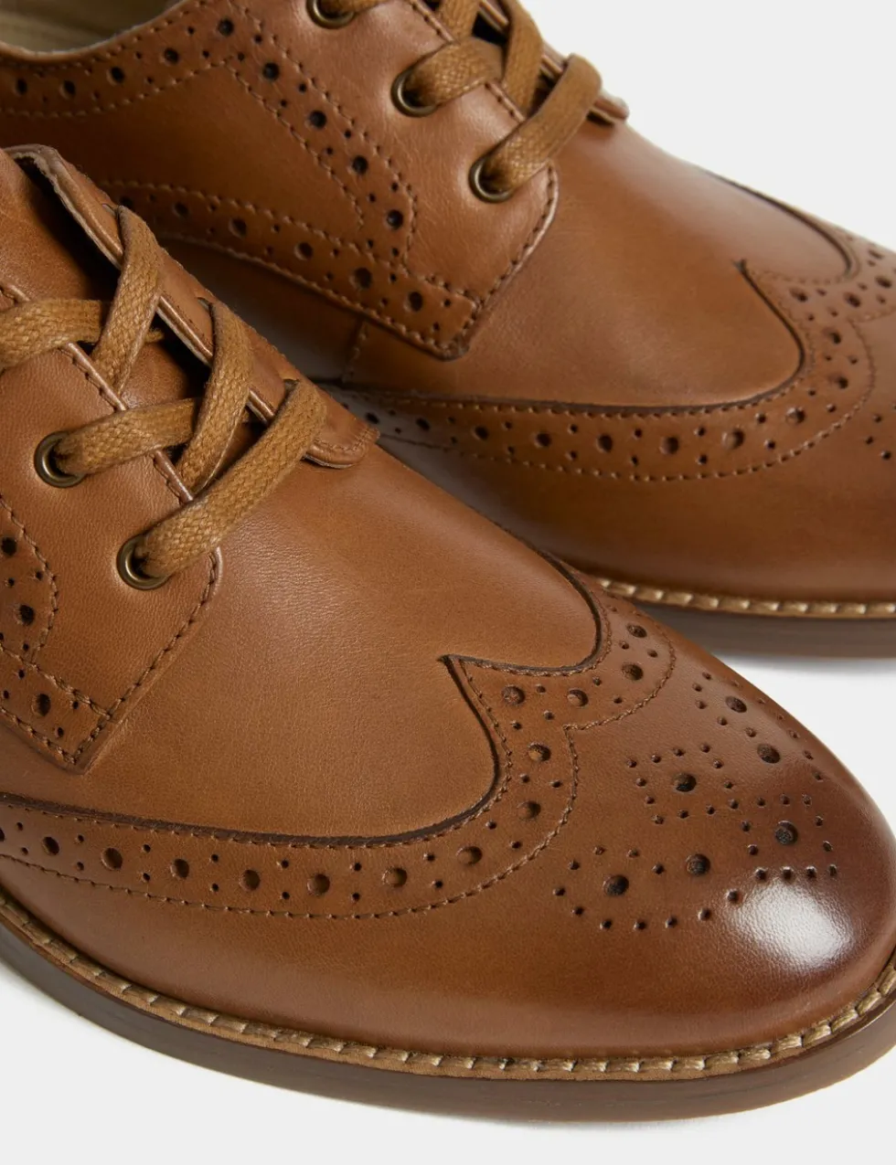 Kids' Leather Brogues (3 Large - 7 Large)