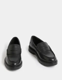 Kids' Leather Freshfeet™ Loafer School Shoes