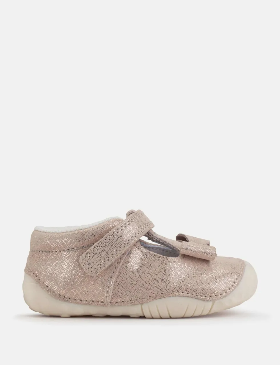 Kids' Leather Glitter Trainers (2 Small - 5 Small)