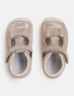 Kids' Leather Glitter Trainers (2 Small - 5 Small)