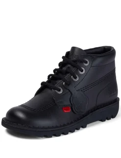 Kids' Leather High Top School Shoes