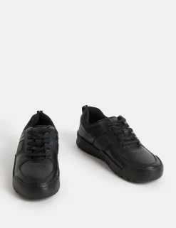 Kids' Leather Lace Freshfeet™ School Shoes (13 Small - 9 Large)