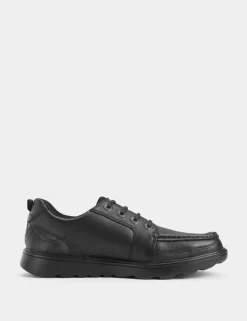Kids' Leather Lace School Shoes (2 Large - 10 Large)