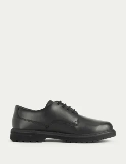 Kids' Leather Lace Schoolwear Shoes (2 Large - 12 Large)