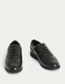 Kids’ Leather Lace-up Brogues School Shoes (13 Small - 7 Large)