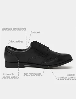 Kids’ Leather Lace-up Brogues School Shoes (13 Small - 7 Large)