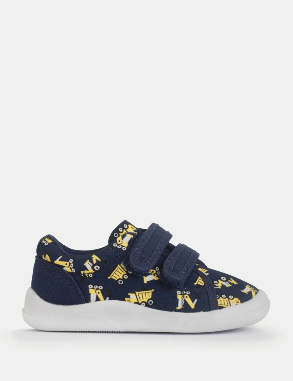 Kids' Leather Patterned Riptape Trainers (3 Small - 7 Small)