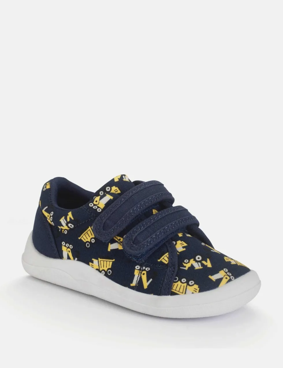 Kids' Leather Patterned Riptape Trainers (3 Small - 7 Small)