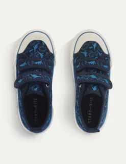 Kids' Leather Riptape Dinosaur Trainers (6 Small-3 Large)