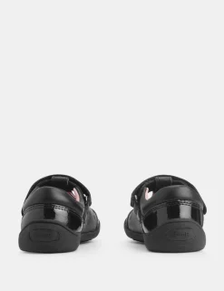 Kids' Leather Riptape School Shoes (6 Small-10½ Small)