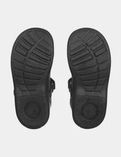 Kids' Leather Riptape School Shoes (6 Small-10½ Small)