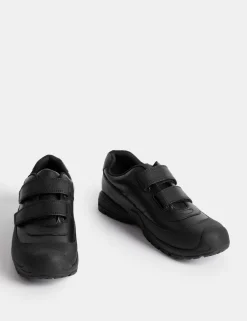 Kids' Leather Riptape School Shoes (2½ Large - 9 Large)