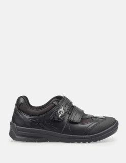 Kids' Leather Riptape Schoolwear Shoes (10 Small - 4 Large)