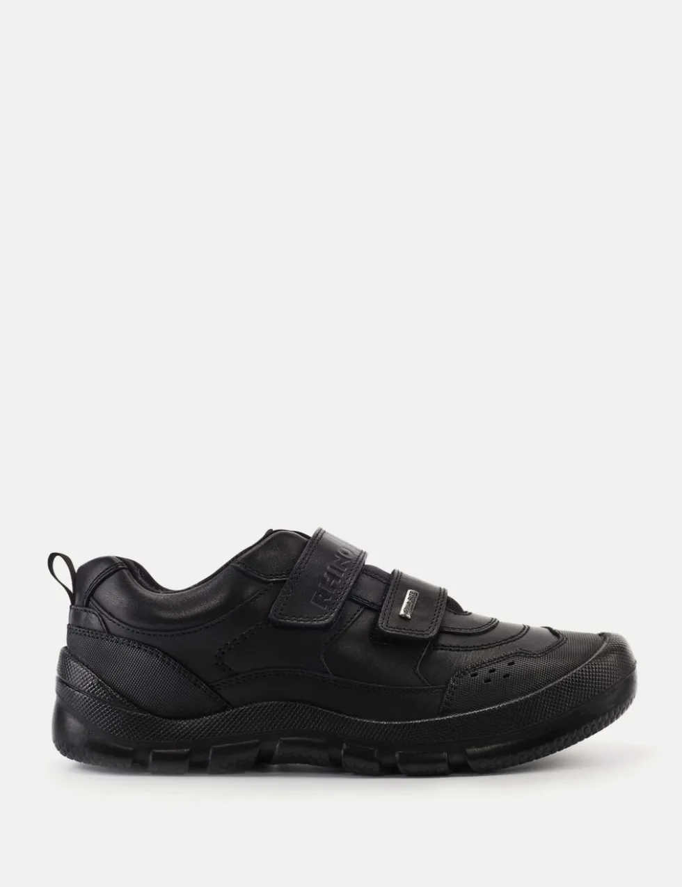 Kids' Leather Riptape Schoolwear Shoes (1 Large - 9 Large)