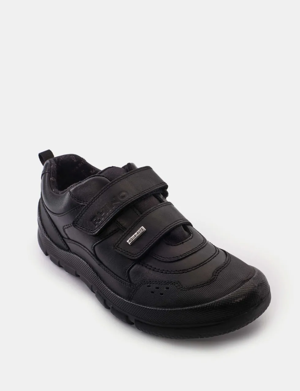 Kids' Leather Riptape Schoolwear Shoes (1 Large - 9 Large)