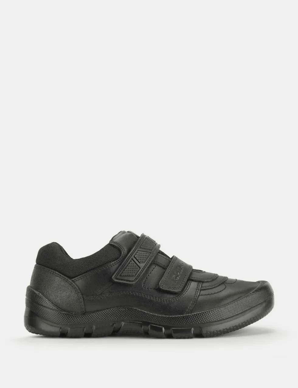 Kids' Leather Riptape Schoolwear Shoes (12 Small - 9 Large)