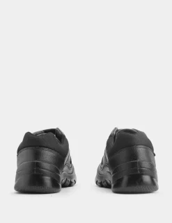 Kids' Leather Riptape Schoolwear Shoes (12 Small - 9 Large)
