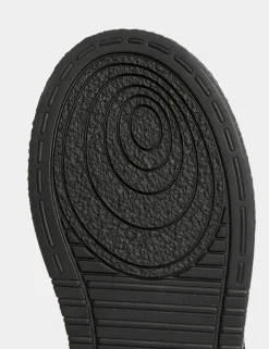 Kids' Leather Riptape School Shoes (8 Small - 2 Large)