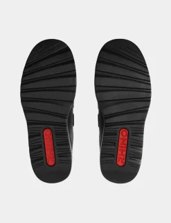 Kids' Leather Riptape School Shoes (2 Large - 9½ Large)