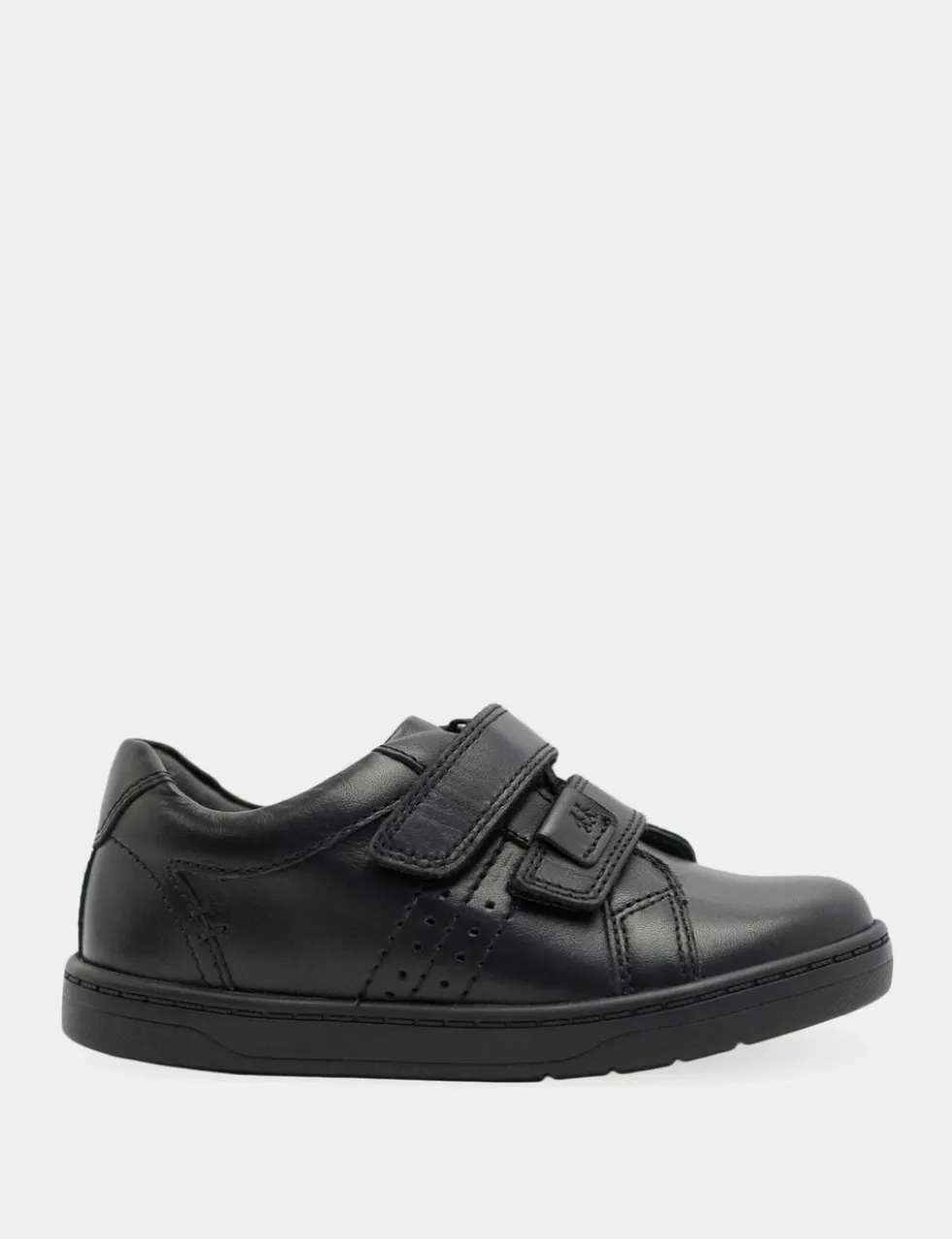Kids' Leather Riptape School Shoes (1 Large - 13½ Small)