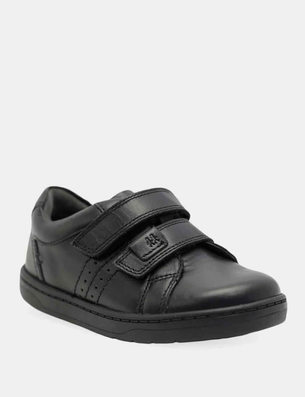 Kids' Leather Riptape School Shoes (1 Large - 13½ Small)