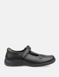Kids' Leather Riptape Star Schoolwear Shoes (9 Small - 2 Large)