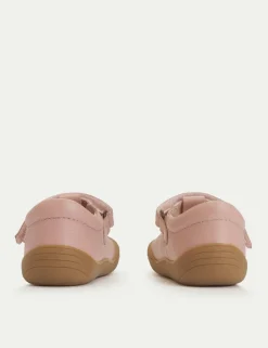 Kids' Leather Riptape T Bar Shoes (3 Small - 7 Small)