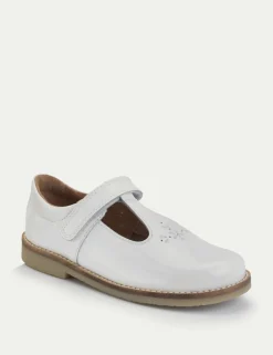 Kids' Leather Riptape T Bar Shoes (6 Small - 12.5 Small)