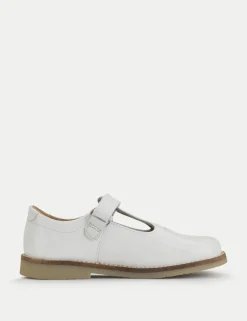 Kids' Leather Riptape T Bar Shoes (6 Small - 12.5 Small)