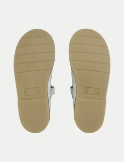 Kids' Leather Riptape T Bar Shoes (6 Small - 12.5 Small)