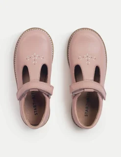 Kids' Leather Riptape T Bar Shoes (6 Small - 12.5 Small)