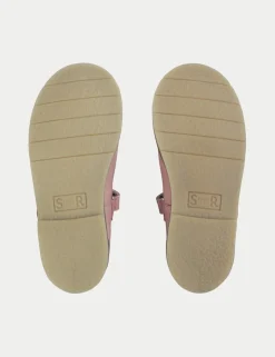 Kids' Leather Riptape T Bar Shoes (6 Small - 12.5 Small)