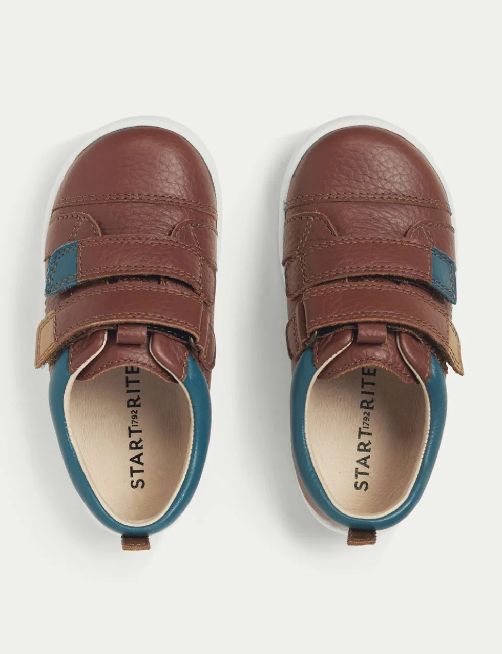 Kids' Leather Riptape Trainers (4 Small - 8 Small)