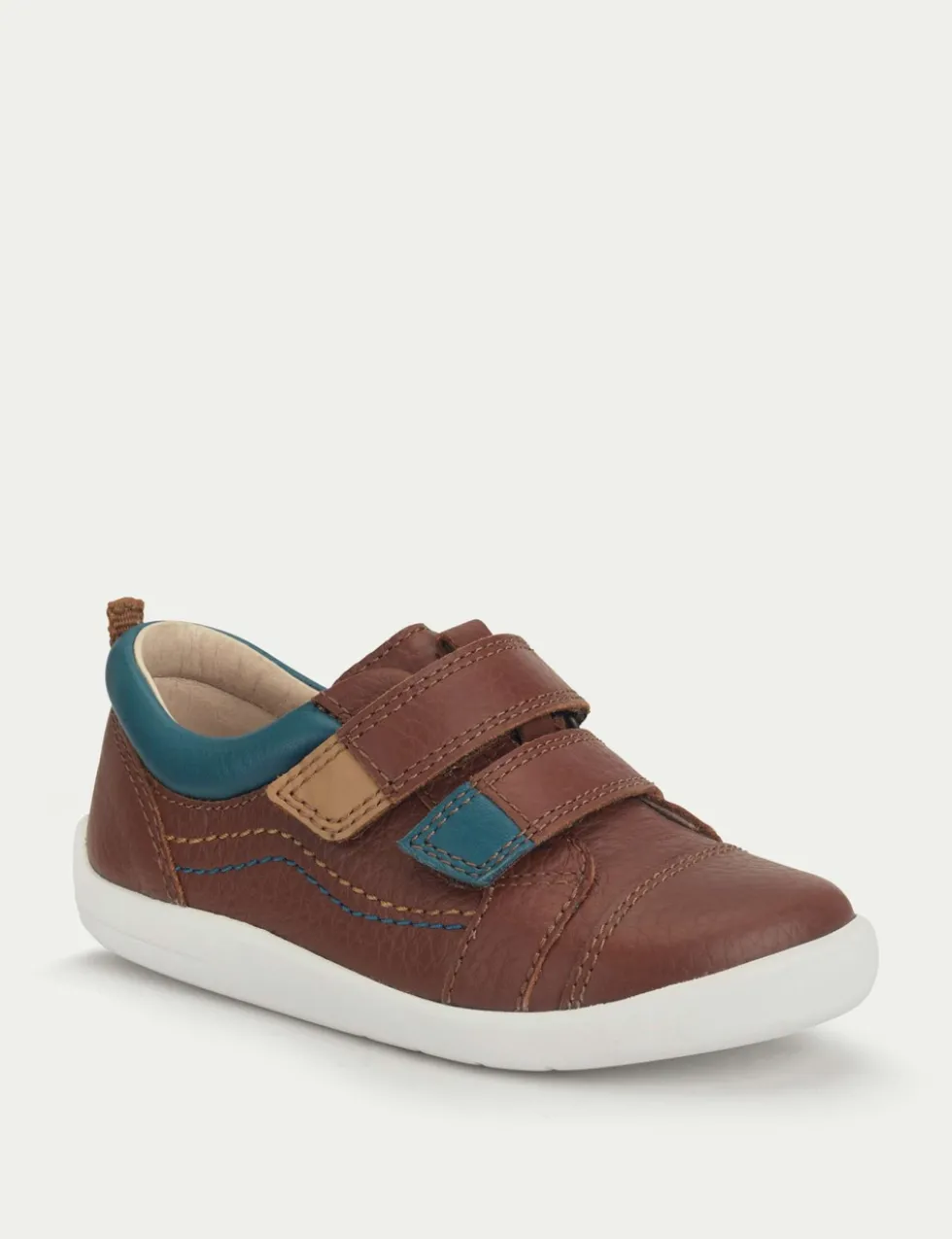Kids' Leather Riptape Trainers (4 Small - 8 Small)