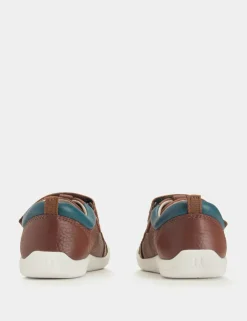 Kids' Leather Riptape Trainers (4 Small - 8 Small)