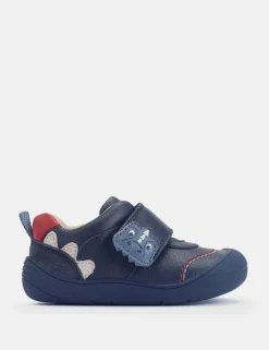 Kids' Leather Riptape Trainers (3-7 Small)