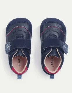 Kids' Leather Riptape Trainers (3-7 Small)