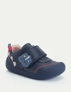 Kids' Leather Riptape Trainers (3-7 Small)